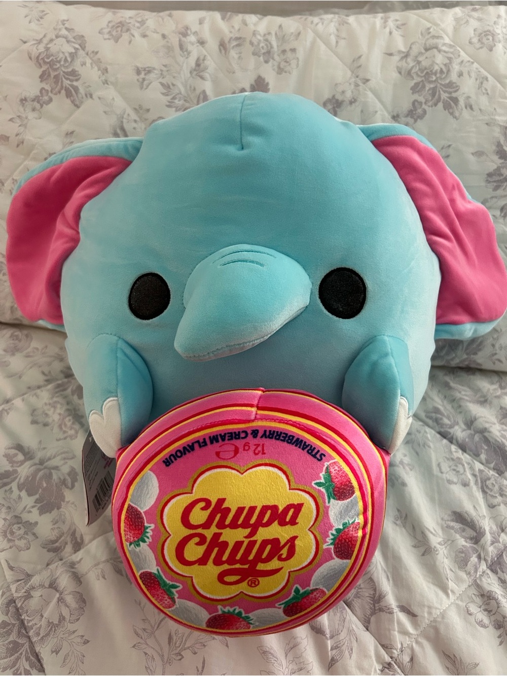Chupa Chups Blue & Pink Elephant Plush Toy by